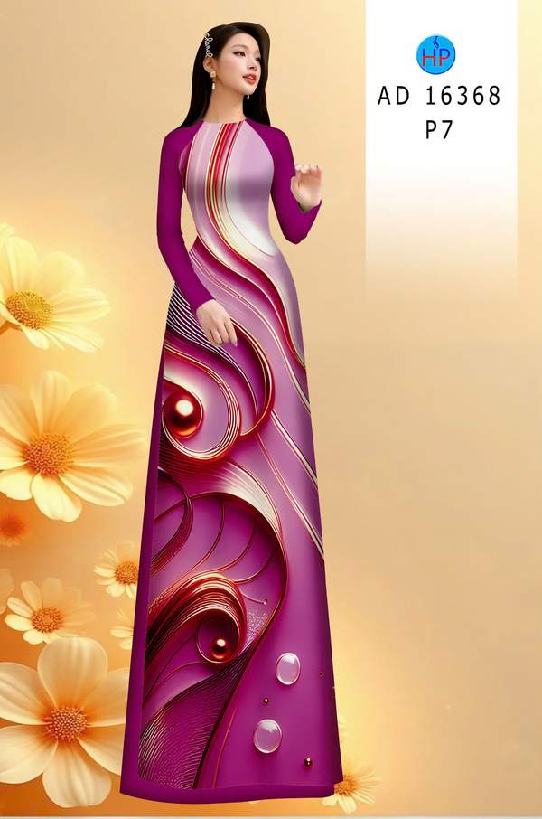 Vải Áo Dài Hoa Văn AD 16368 1 vai ao dai hoa van ad 16368