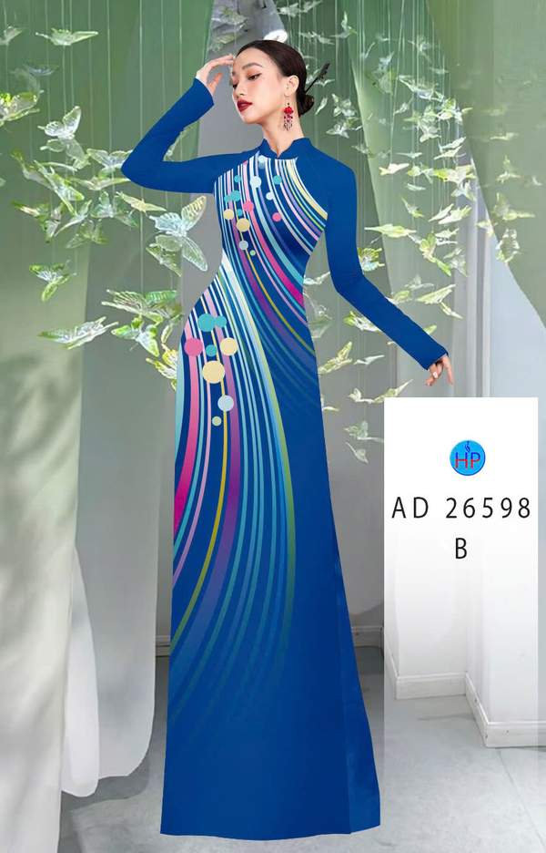 Vải Áo Dài Hoa Văn AD 26598 1 vai ao dai hoa van ad 26598