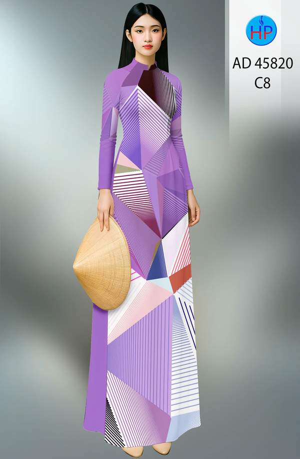 Vải Áo Dài Hoa Văn AD 45820 1 vai ao dai hoa van ad 45820