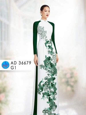 Vải Áo Dài Hoa Văn Cá Chép AD 36679 20 vai ao dai hoa van ca chep ad 36679