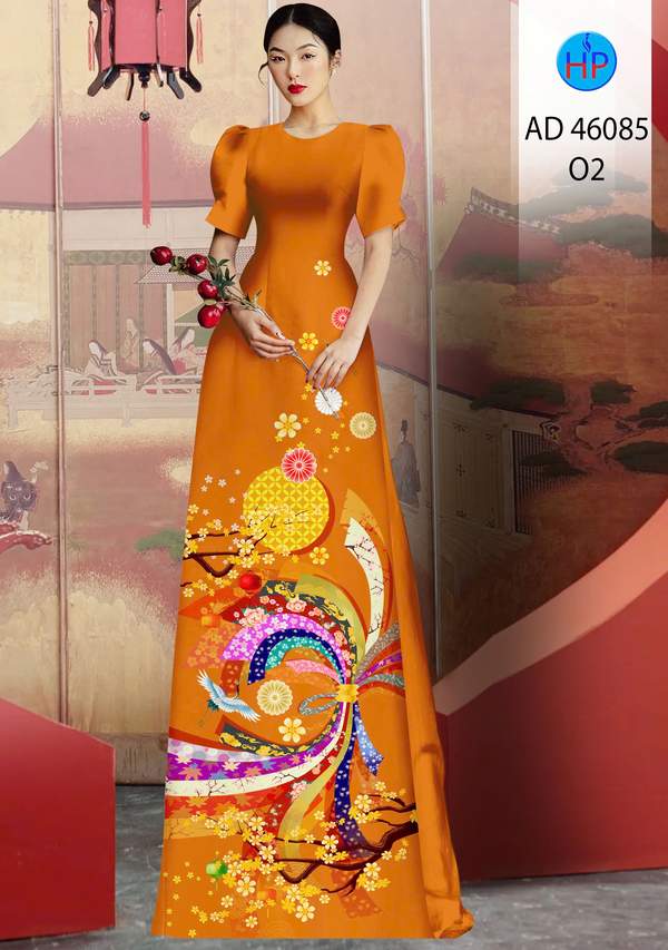 Vải Áo Dài Xuân Đón Tết AD 46085 1 vai ao dai xuan don tet ad 46085