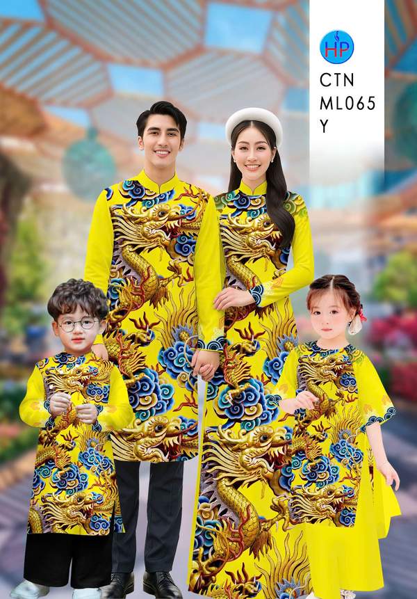 Vải Áo Dài Gia Đình Hình Rồng AD CTNML065 2 1767581473 332 vai ao dai gia dinh hinh rong ad ctnml065