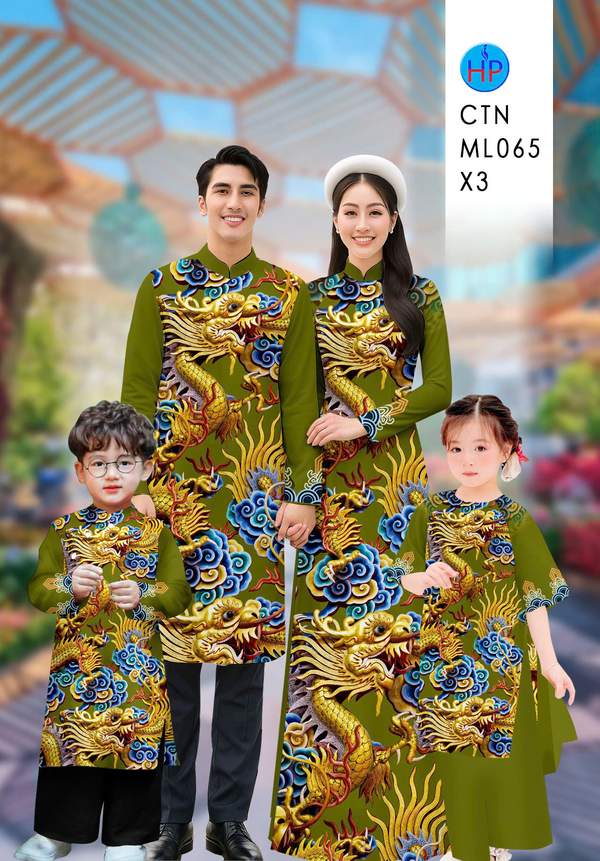 Vải Áo Dài Gia Đình Hình Rồng AD CTNML065 4 1767581473 958 vai ao dai gia dinh hinh rong ad ctnml065