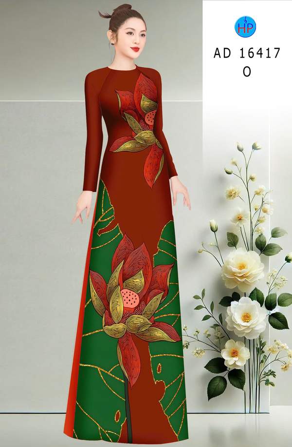 Vải Áo Dài Hoa Sen AD 16417 7 1767753757 8 vai ao dai hoa sen ad 16417
