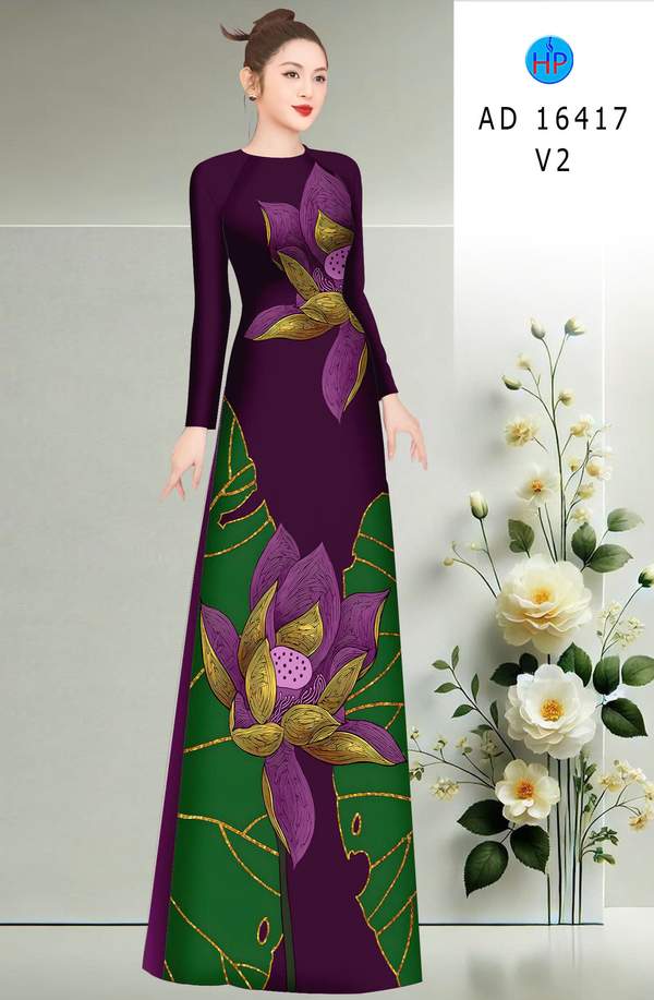 Vải Áo Dài Hoa Sen AD 16417 8 1767753758 460 vai ao dai hoa sen ad 16417