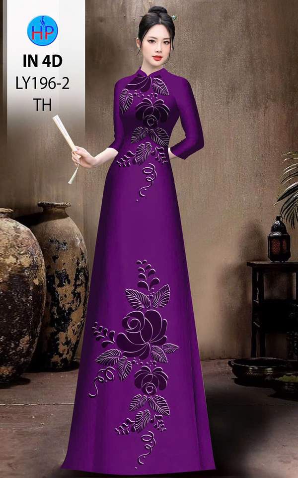 Vải Áo Dài In Chìm 4D AD LY196-2 12 1769054401 258 vai ao dai in chim 4d ad ly196 2
