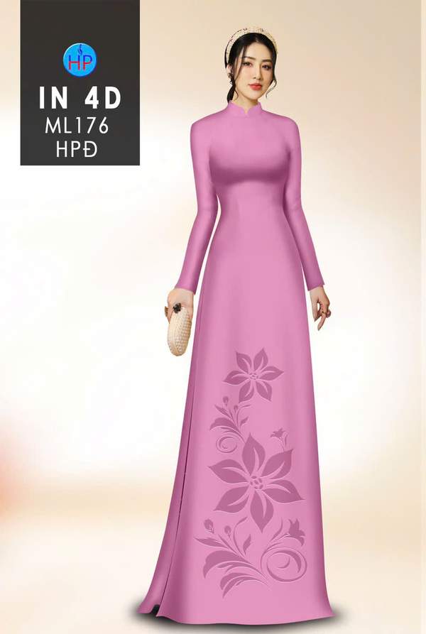 Vải Áo Dài Hoa In Chìm 4D AD ML176 8 1769054875 174 vai ao dai hoa in chim 4d ad ml176