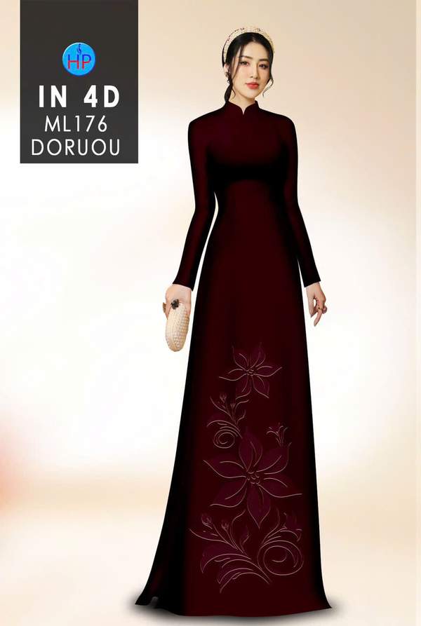 Vải Áo Dài Hoa In Chìm 4D AD ML176 15 1769054877 176 vai ao dai hoa in chim 4d ad ml176