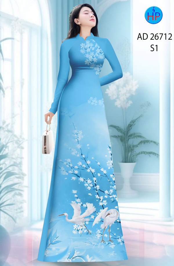 Vải Áo Dài Chim Hạc AD 26712 15 1769393195 55 vai ao dai chim hac ad 26712