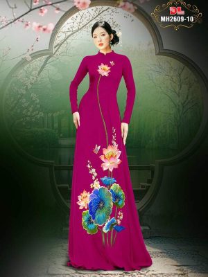 Vải Áo Dài Hoa Sen AD MH2609 66 1769736001 80 vai ao dai hoa sen ad mh2609