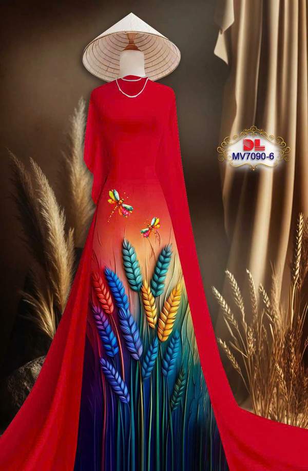 Vải Áo Dài Bông Lúa AD MV7096 1 vai ao dai bong lua ad mv7096