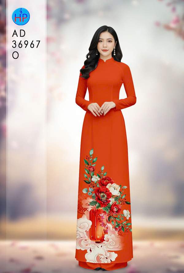 Vải Áo Dài Hoa In 3D AD 36967 1 vai ao dai hoa in 3d ad 36967