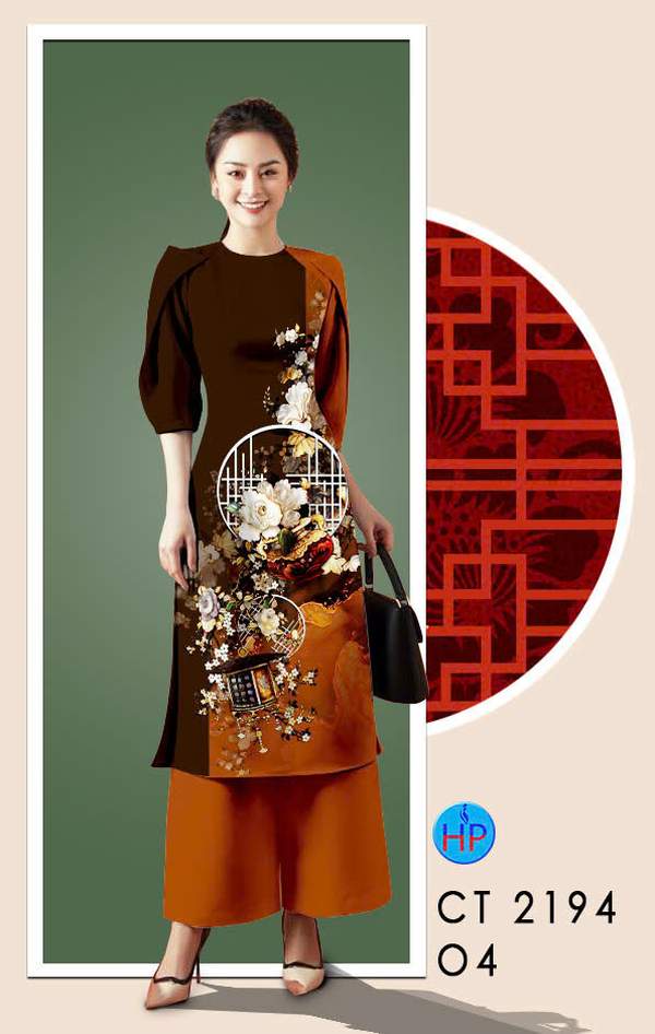 Vải Áo Dài Hoa In 3D AD CT2194 1 vai ao dai hoa in 3d ad ct2194