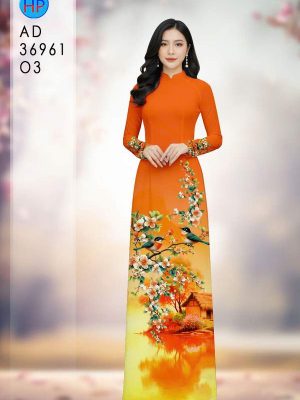 Vải Áo Dài Phong Cảnh AD 36961 20 vai ao dai phong canh ad 36961