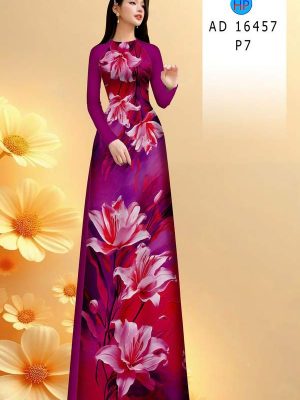 Vải Áo Dài Hoa Ly AD 16457 25 vai ao dai doc la dpde