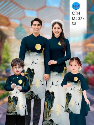 Vải Áo Dài Gia Đình Phong Cảnh AD CTNML074 17 1770001621 342 vai ao dai gia dinh phong canh ad ctnml074