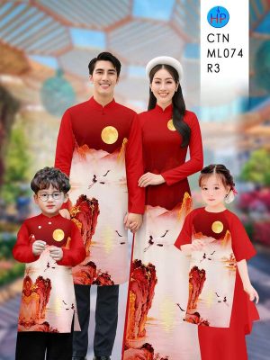 Vải Áo Dài Gia Đình Phong Cảnh AD CTNML074 16 1770001621 977 vai ao dai gia dinh phong canh ad ctnml074