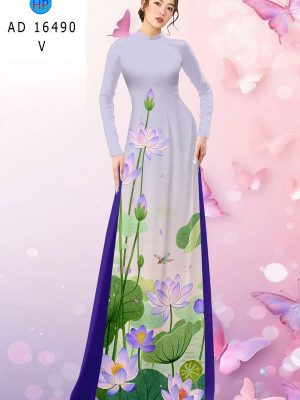 Vải Áo Dài Hoa Sen AD 16490 27 1770171272 978 vai ao dai hoa sen ad 16490