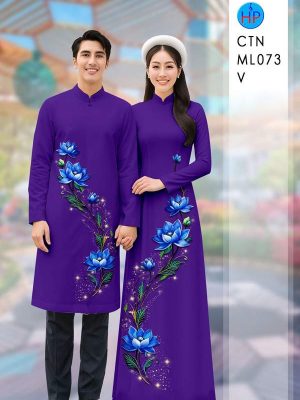 Vải Áo Dài Cặp Đôi Hoa Sen AD CTNML073 16 1770258741 510 vai ao dai cap doi hoa sen ad ctnml073