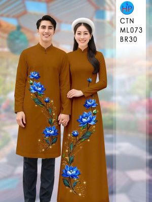 Vải Áo Dài Cặp Đôi Hoa Sen AD CTNML073 18 1770258742 924 vai ao dai cap doi hoa sen ad ctnml073