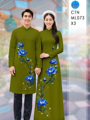 Vải Áo Dài Cặp Đôi Hoa Sen AD CTNML073 28 1770258744 534 vai ao dai cap doi hoa sen ad ctnml073