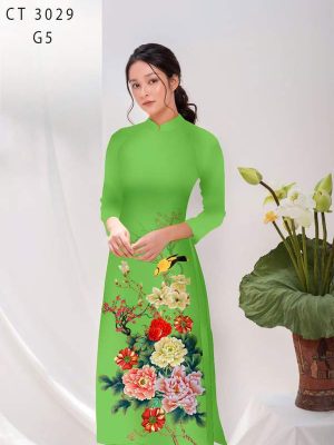 Vải Áo Dài Hoa Cẩm Chướng AD CT3029 19 1770345358 75 vai ao dai hoa cam chuong ad ct3029