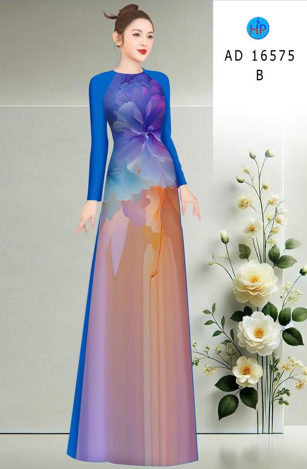 Vải Áo Dài Hoa In 3D AD 16575 2 1771895228 99 vai ao dai hoa in 3d ad 16575