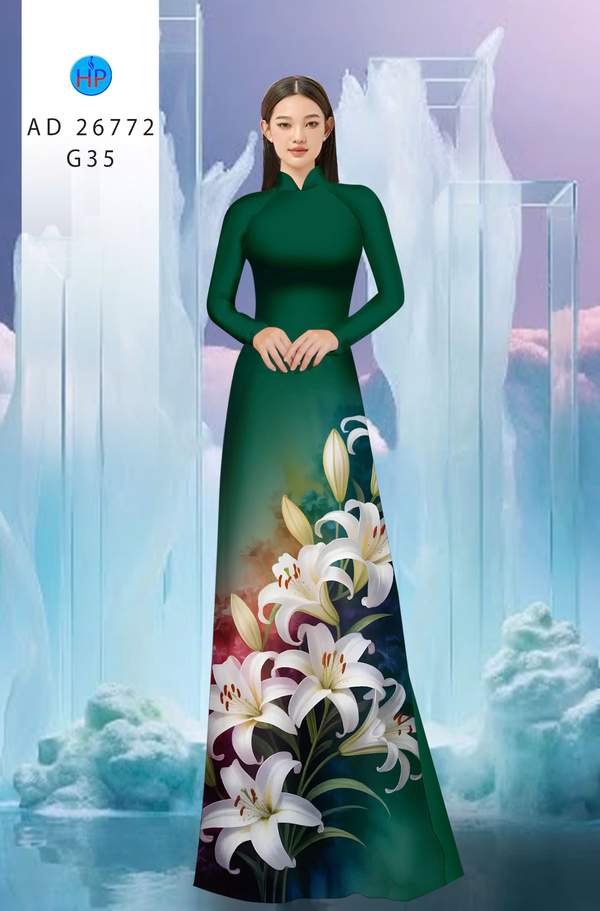 Vải Áo Dài Hoa Ly AD 26772 11 1772072731 455 vai ao dai hoa ly ad 26772