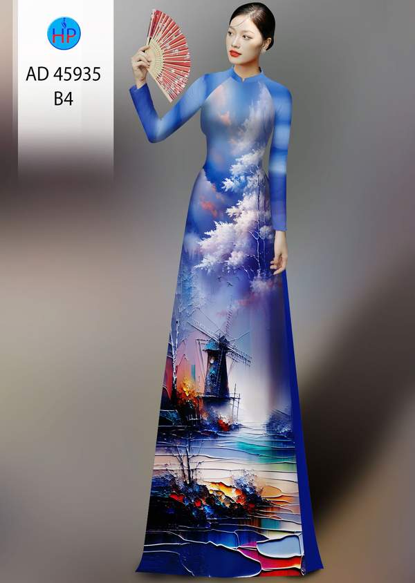 Vải Áo Dài Hoa In 3D AD 45935 1 vai ao dai hoa in 3d ad 45935