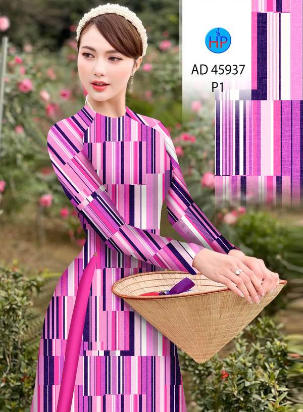 Vải Áo Dài Hoa Văn AD 45937 1 vai ao dai hoa van ad 45937