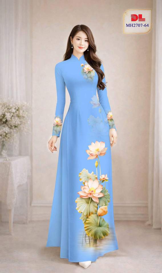 Vải Áo Dài Hoa Sen AD MH2707 38 1772501268 37 vai ao dai hoa sen ad mh2707