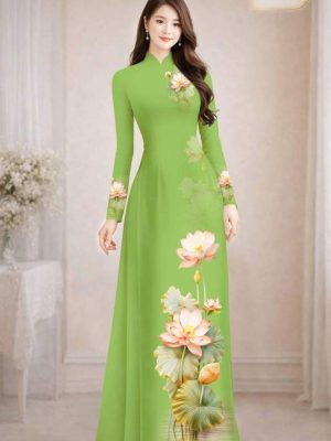 Vải Áo Dài Hoa Sen AD MH2707 19 1772501269 246 vai ao dai hoa sen ad mh2707