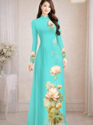 Vải Áo Dài Hoa Sen AD MH2707 18 1772501269 894 vai ao dai hoa sen ad mh2707