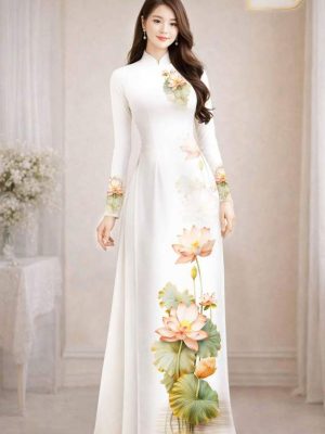 Vải Áo Dài Hoa Sen AD MH2707 20 1772501269 921 vai ao dai hoa sen ad mh2707