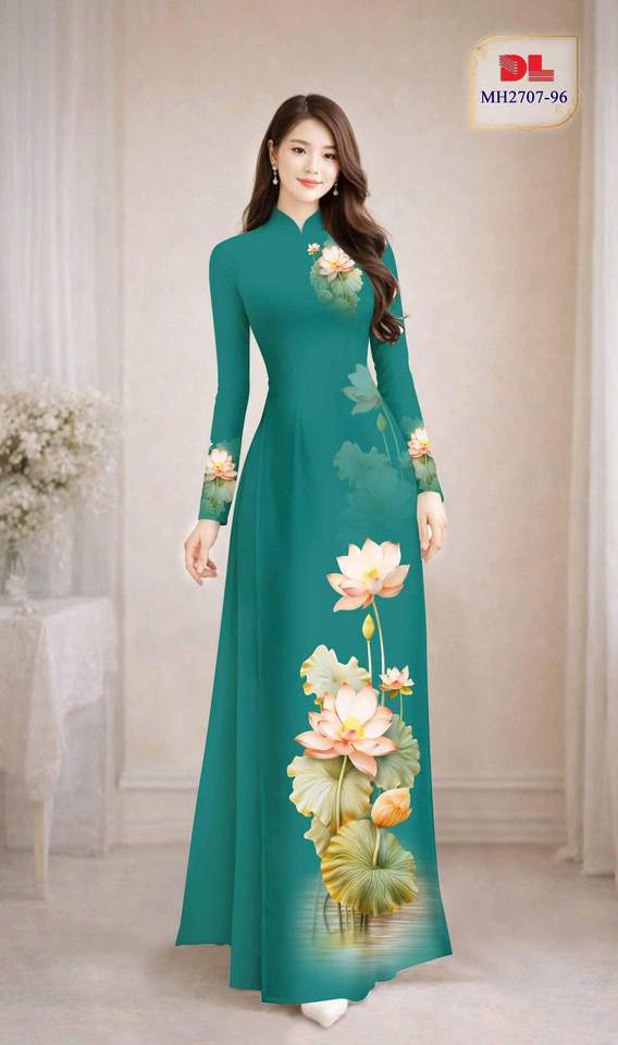 Vải Áo Dài Hoa Sen AD MH2707 7 1772501270 508 vai ao dai hoa sen ad mh2707