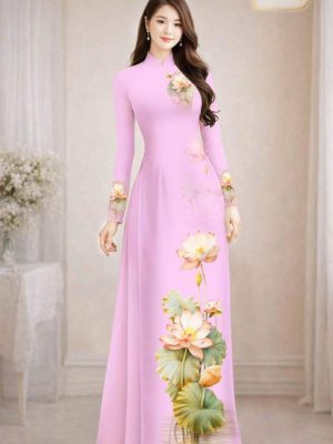 Vải Áo Dài Hoa Sen AD MH2707 23 1772501270 667 vai ao dai hoa sen ad mh2707