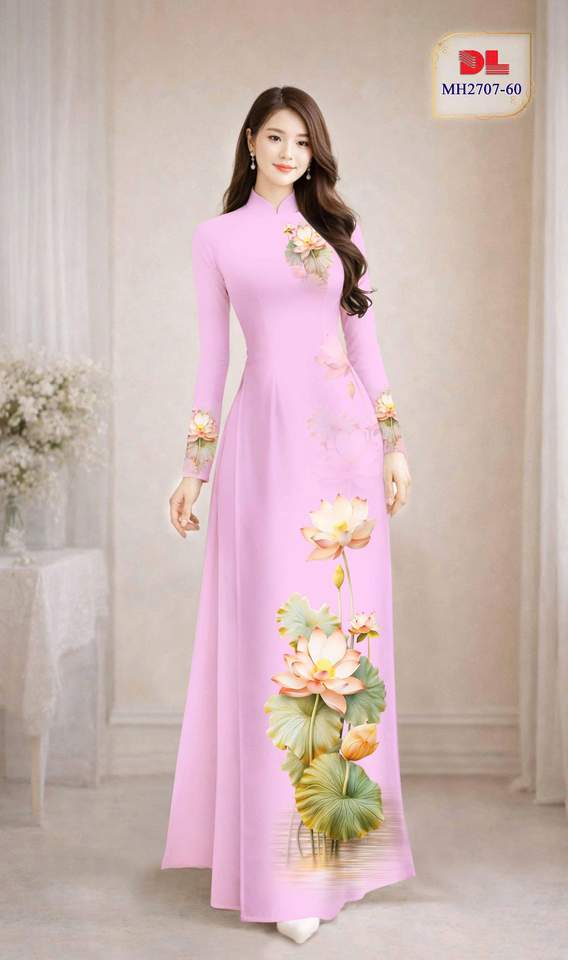 Vải Áo Dài Hoa Sen AD MH2707 9 1772501270 667 vai ao dai hoa sen ad mh2707