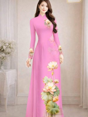 Vải Áo Dài Hoa Sen AD MH2707 27 1772501271 654 vai ao dai hoa sen ad mh2707