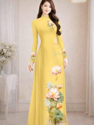 Vải Áo Dài Hoa Sen AD MH2707 28 1772501271 724 vai ao dai hoa sen ad mh2707