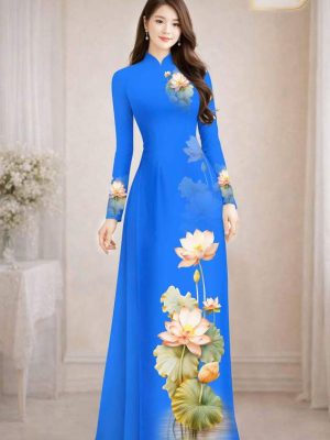 Vải Áo Dài Hoa Sen AD MH2707 29 1772501271 802 vai ao dai hoa sen ad mh2707