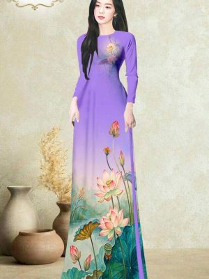 Vải Áo Dài Hoa Sen AD MH2665 43 1772501728 110 vai ao dai hoa sen ad mh2665