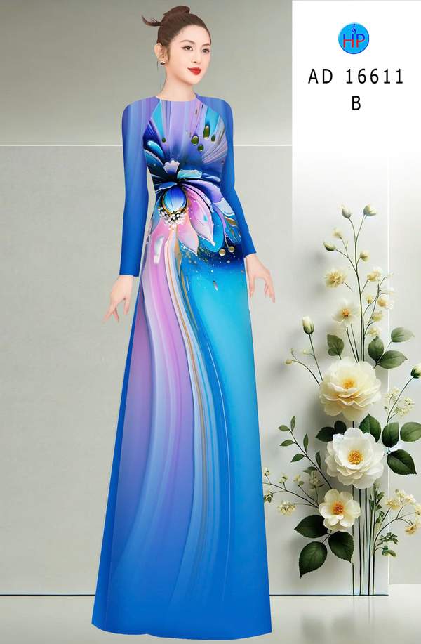 Vải Áo Dài Hoa In 3D AD 16611 2 1772587560 715 vai ao dai hoa in 3d ad 16611