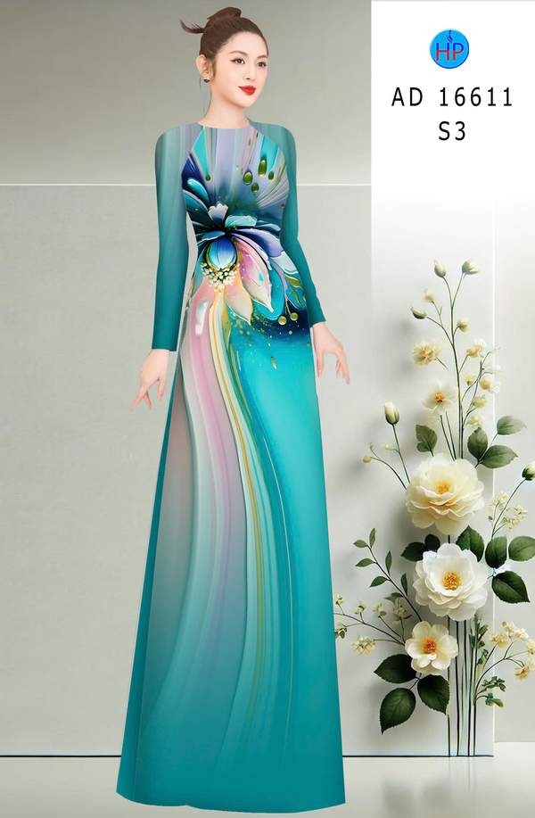 Vải Áo Dài Hoa In 3D AD 16611 9 1772587562 186 vai ao dai hoa in 3d ad 16611