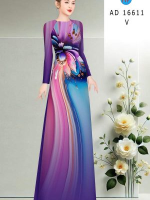Vải Áo Dài Hoa In 3D AD 16611 25 1772587562 268 vai ao dai hoa in 3d ad 16611