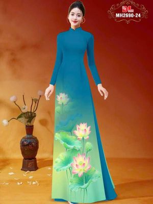 Vải Áo Dài Hoa Sen AD MH2690 42 1772674932 87 vai ao dai hoa sen ad mh2690
