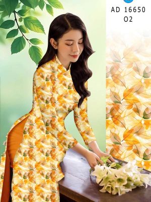 Vải Áo Dài In Hình Lá AD 16650 31 1773105822 434 vai ao dai in hinh la ad 16650