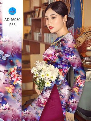 Vải Áo Dài Hoa In 3D AD 46030 33 1773627736 138 vai ao dai hoa in 3d ad 46030
