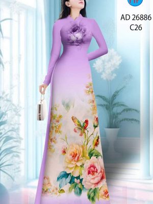 Vải Áo Dài Hoa In 3D AD 26886 27 1774229288 474 vai ao dai hoa in 3d ad 26886