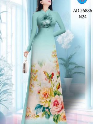 Vải Áo Dài Hoa In 3D AD 26886 29 1774229289 143 vai ao dai hoa in 3d ad 26886
