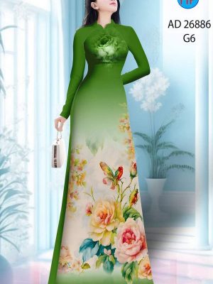 Vải Áo Dài Hoa In 3D AD 26886 28 1774229289 230 vai ao dai hoa in 3d ad 26886